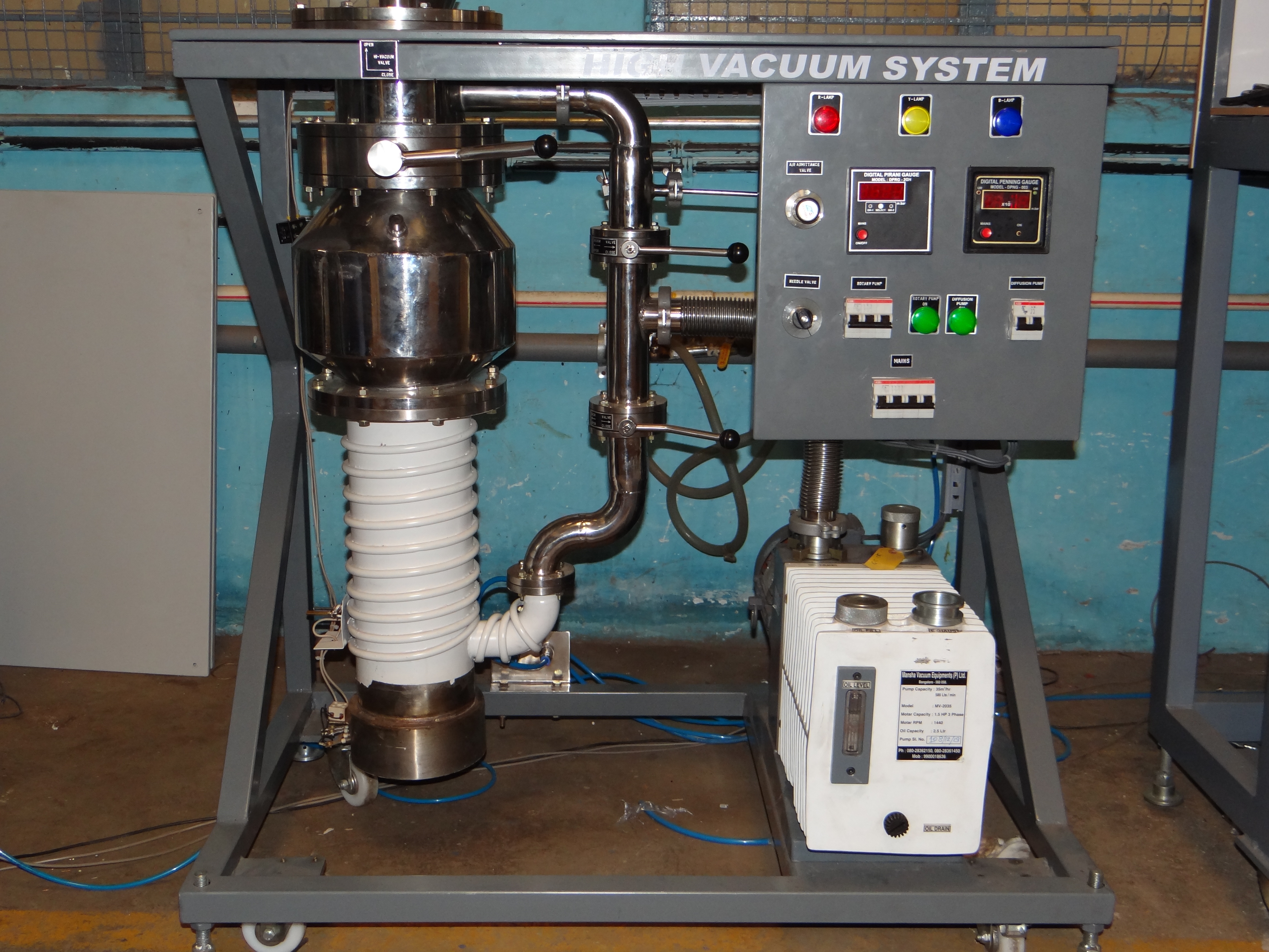 High Vacuum Pumping System